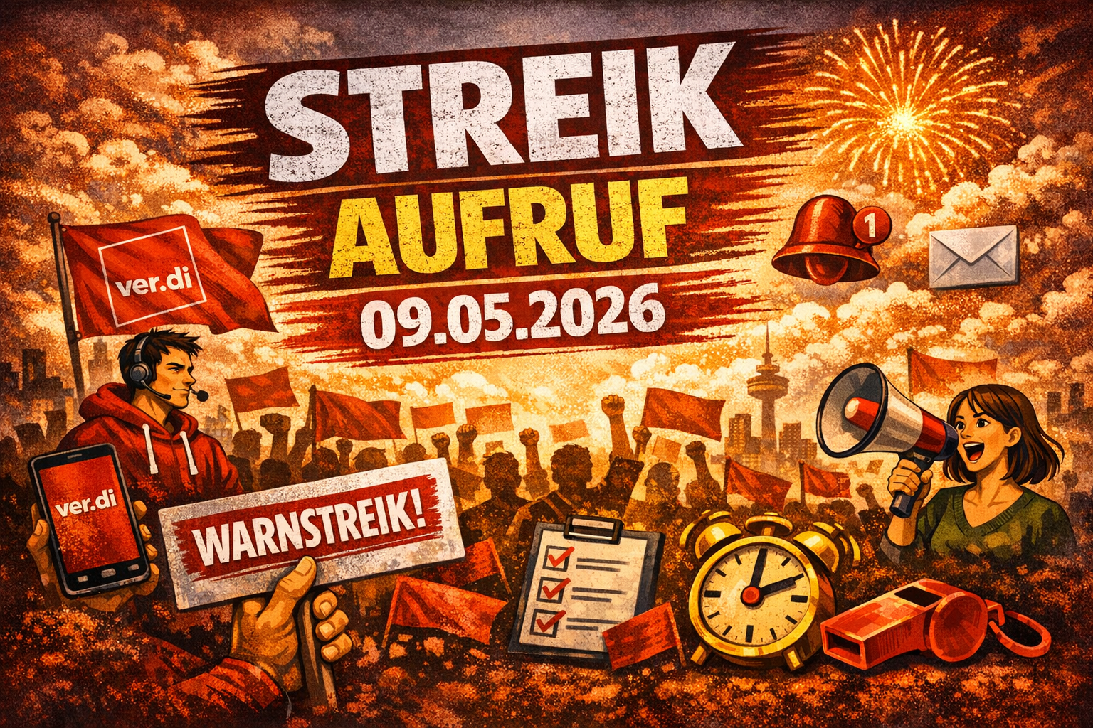 Streikaufruf 09.05.2026